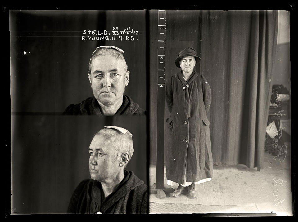 Ruth Young, drunkenness, vangrancy, petty theft